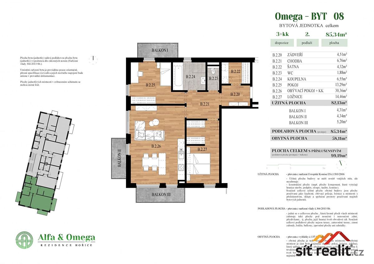 Prodej bytu 3+kk 86 m² – fotografie 3