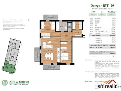 Wohnung 3+kk zum Kauf, 86 m² (3 von 10)
