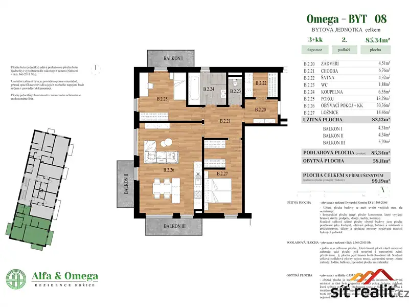 Prodej bytu 3+kk 86 m², Hořice – náhled fotky 3