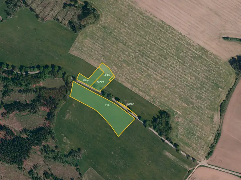 Prodej pole 14690 m², Kamenice – náhled fotky 3