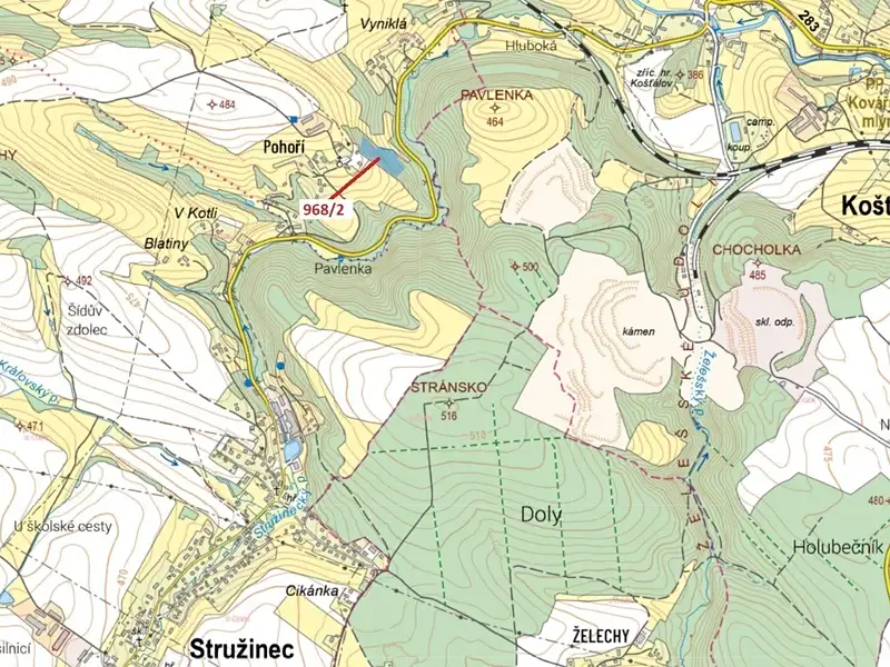 Dražba lesa 10319 m², Stružinec – náhled fotky 1