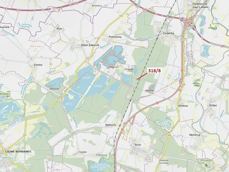 Dražba lesa 5317 m², Čeperka – náhled fotky 1