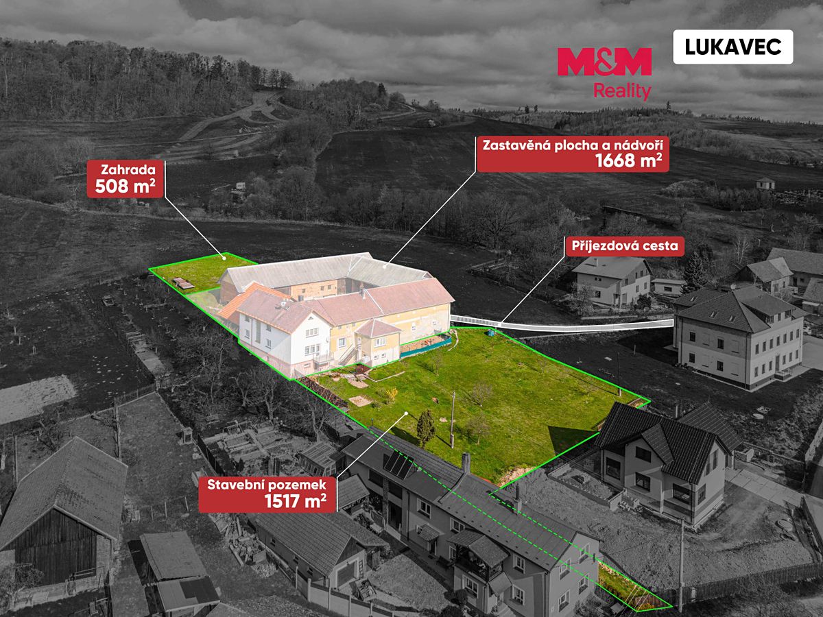 Prodej zemědělské usedlosti 600 m², pozemek 3693 m²