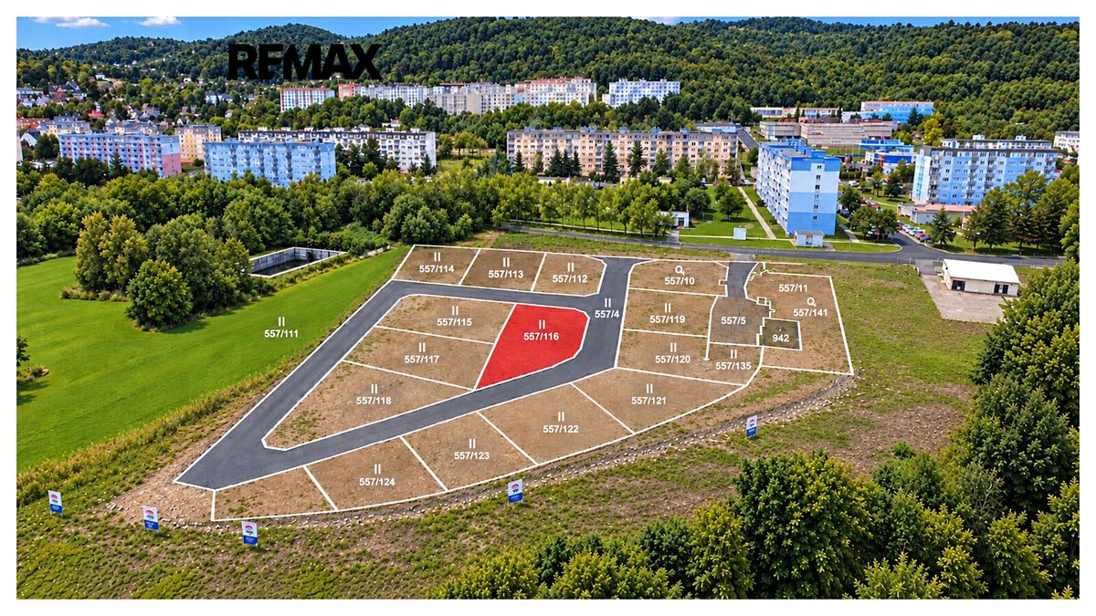 Prodej stavebního pozemku 901 m², Krupka – fotka 1 z 3