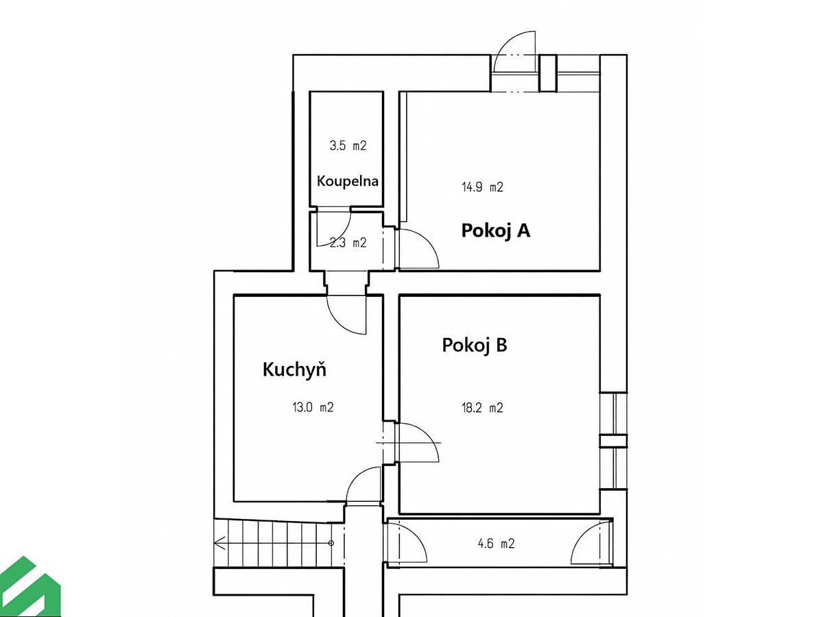 Pronájem bytu pokoje 18 m² – fotografie 4