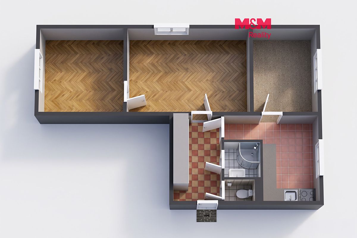 Prodej bytu 3+1 55 m²