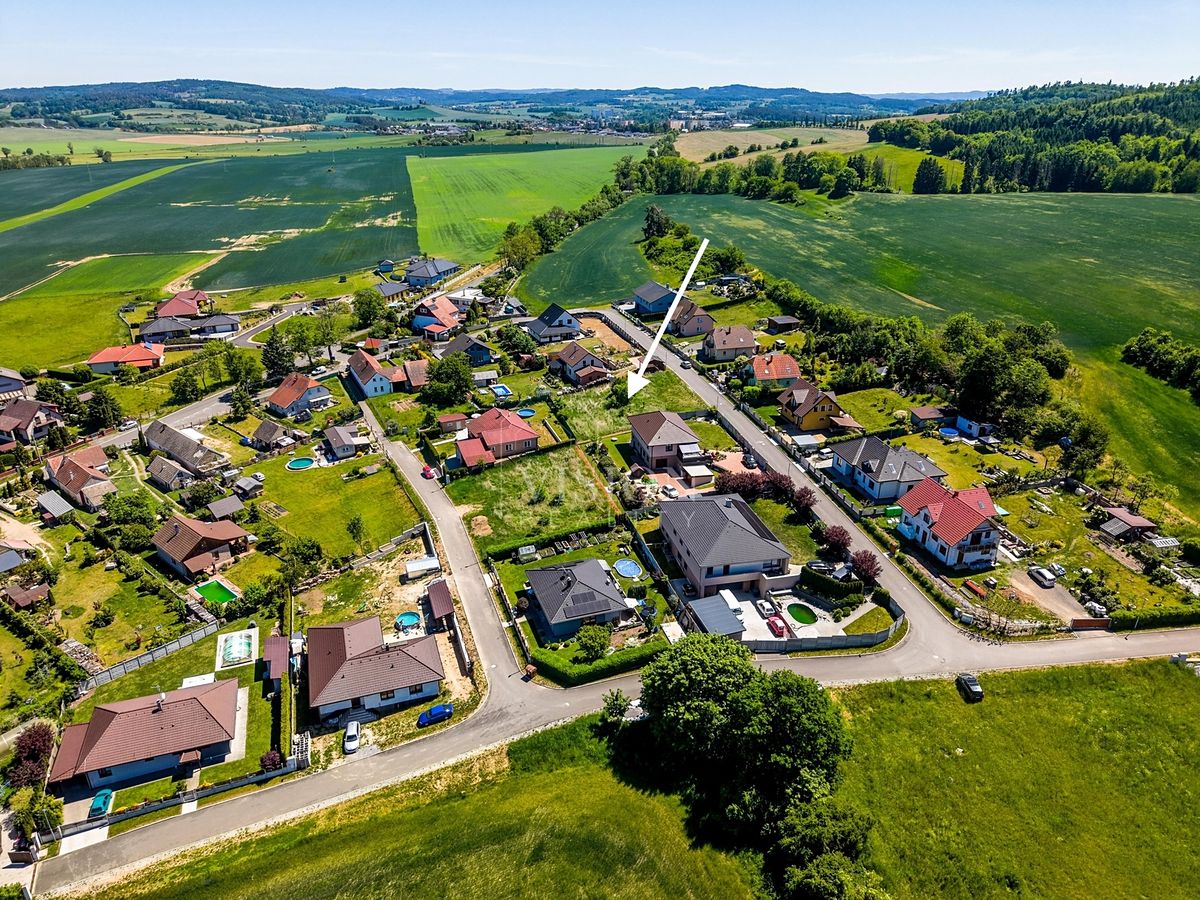 Prodej stavebního pozemku 1054 m², Příčovy – fotka 1 z 3