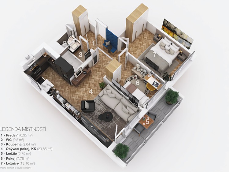 Wohnung 3+1 zum Kauf, 64 m² (19 von 23)