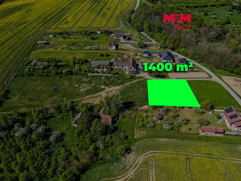 Prodej stavebního pozemku 1400 m², Halenkovice – náhled fotky 1
