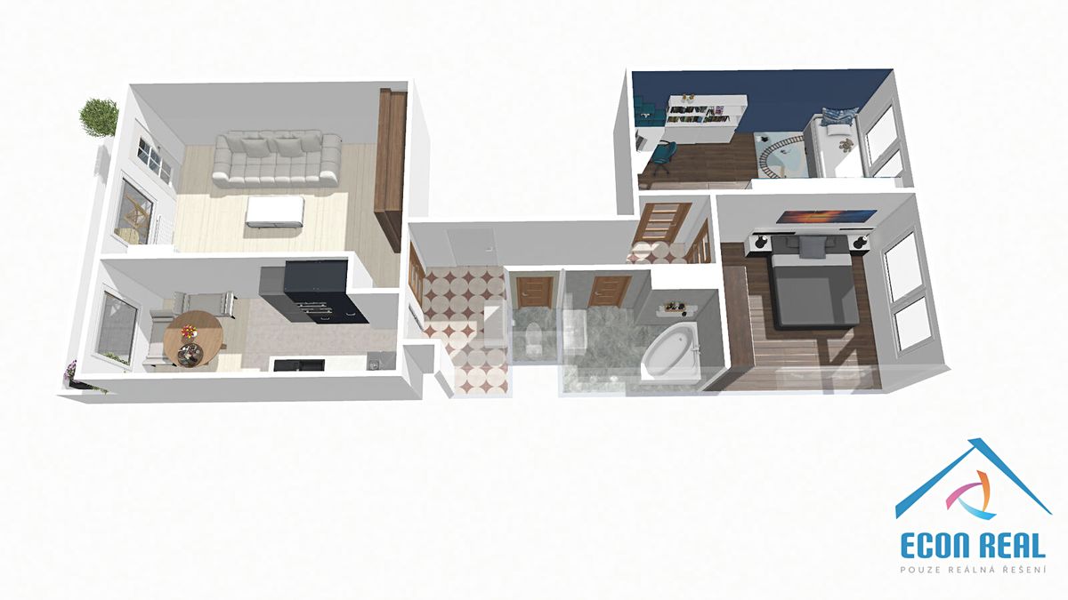Pronájem bytu 3+1 76 m² – fotografie 4