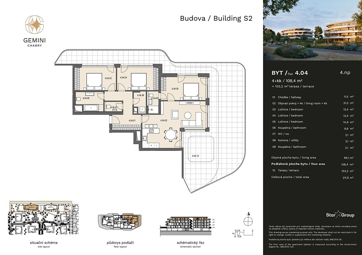 Prodej bytu 4+kk 108 m² – fotografie 2