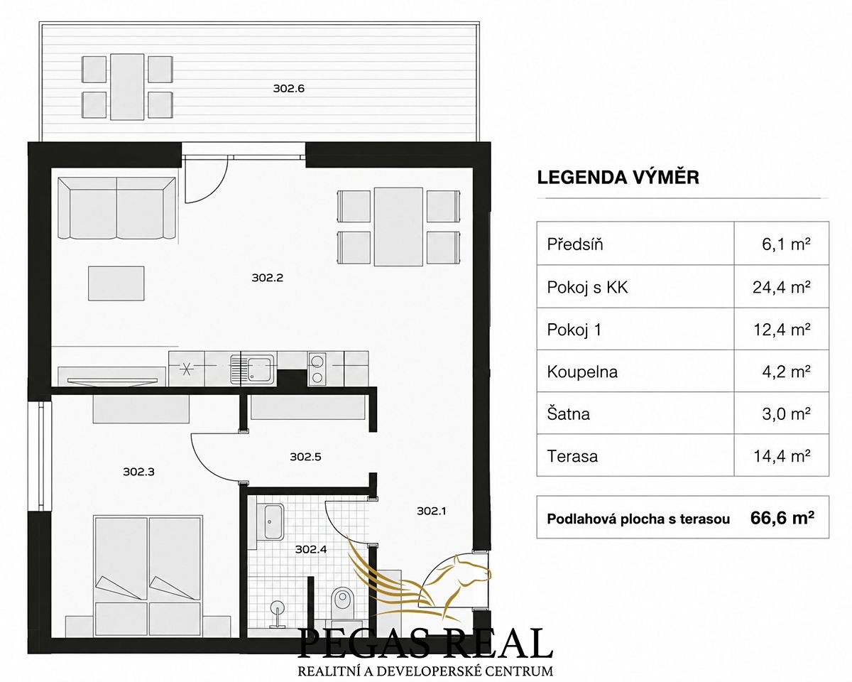 Prodej bytu 2+kk 53 m² – fotografie 5