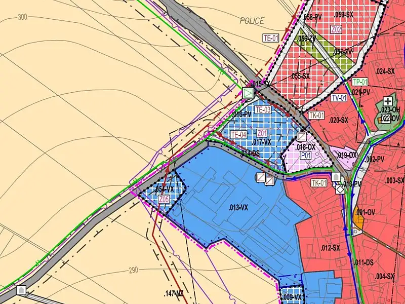 Prodej komerčního pozemku 3083 m², Police – náhled fotky 3