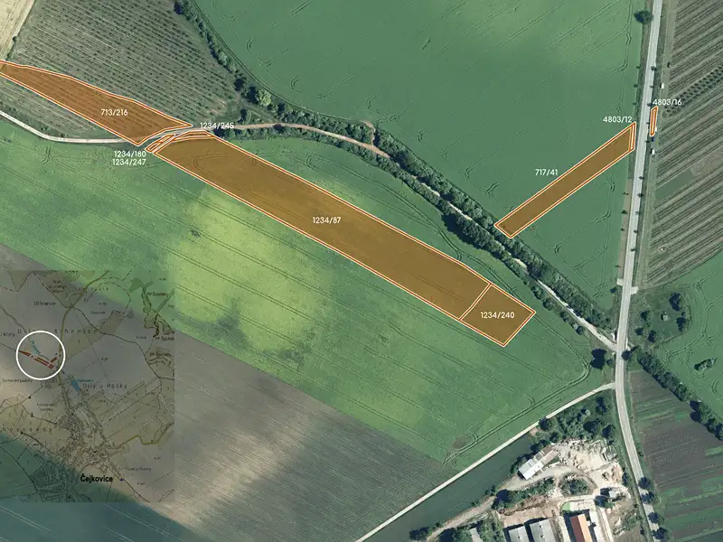 Prodej pole 194311 m², Čejkovice – náhled fotky 3