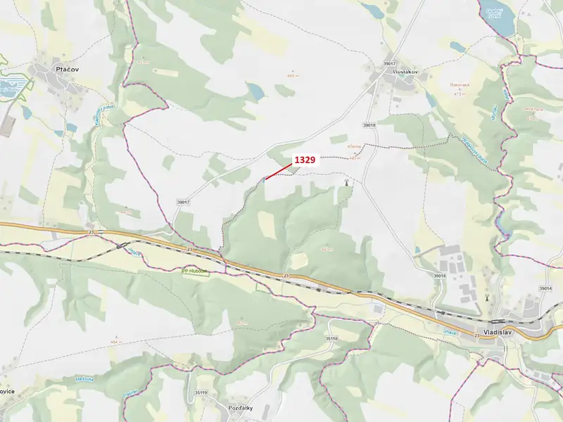 Dražba lesa 381 m², Vladislav – náhled fotky 1
