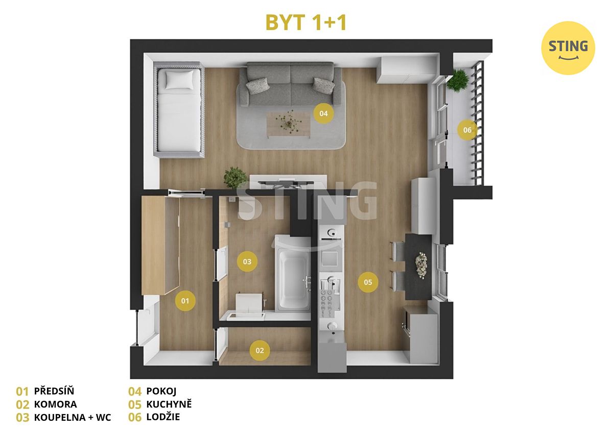 Prodej bytu 1+1 35 m² – fotografie 5