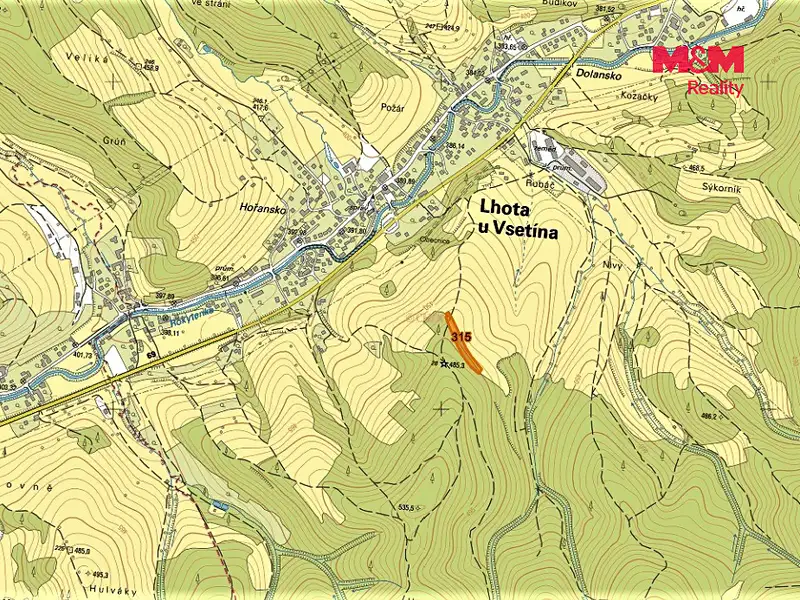 Prodej pole 4064 m², Lhota u Vsetína – náhled fotky 2