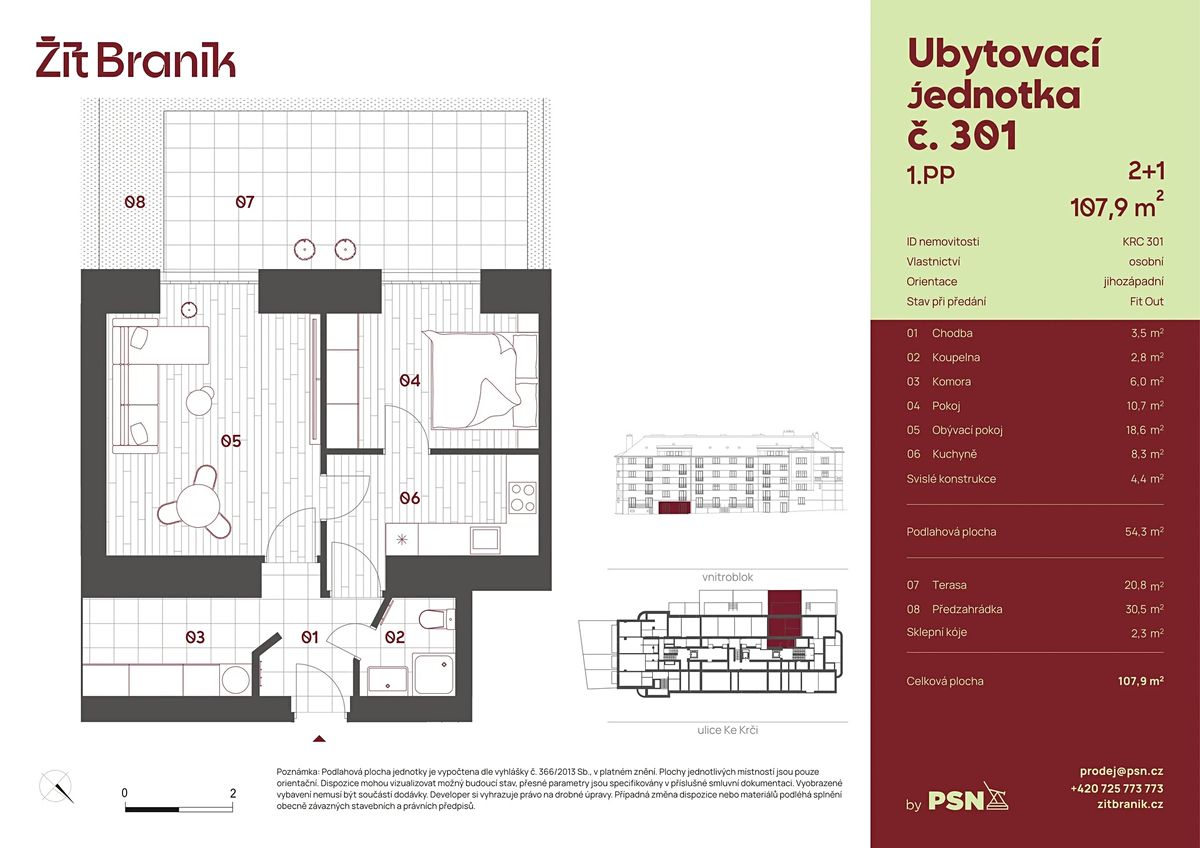 Prodej bytu 2+1 50 m² – fotografie 2