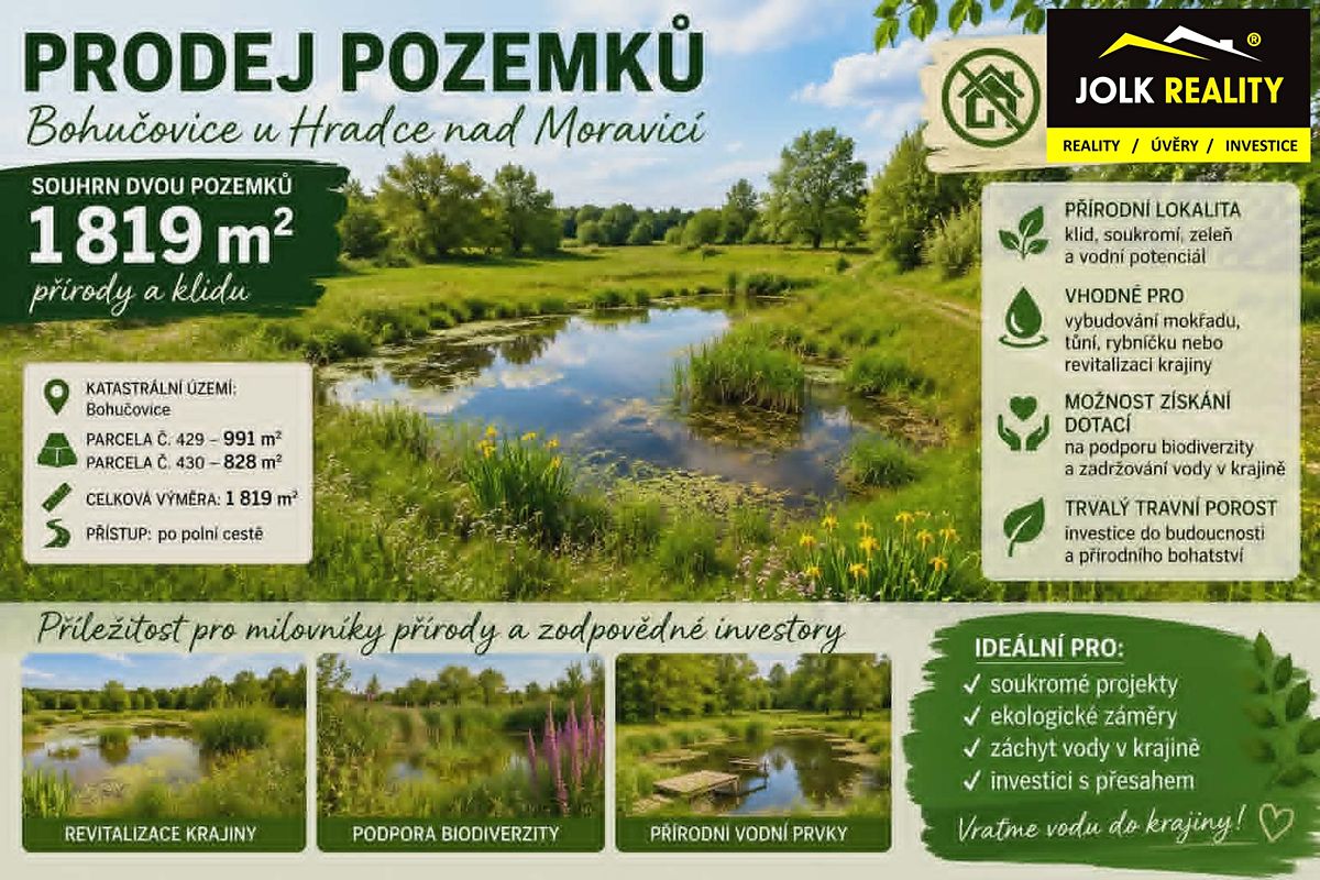Prodej pozemku 1819 m²