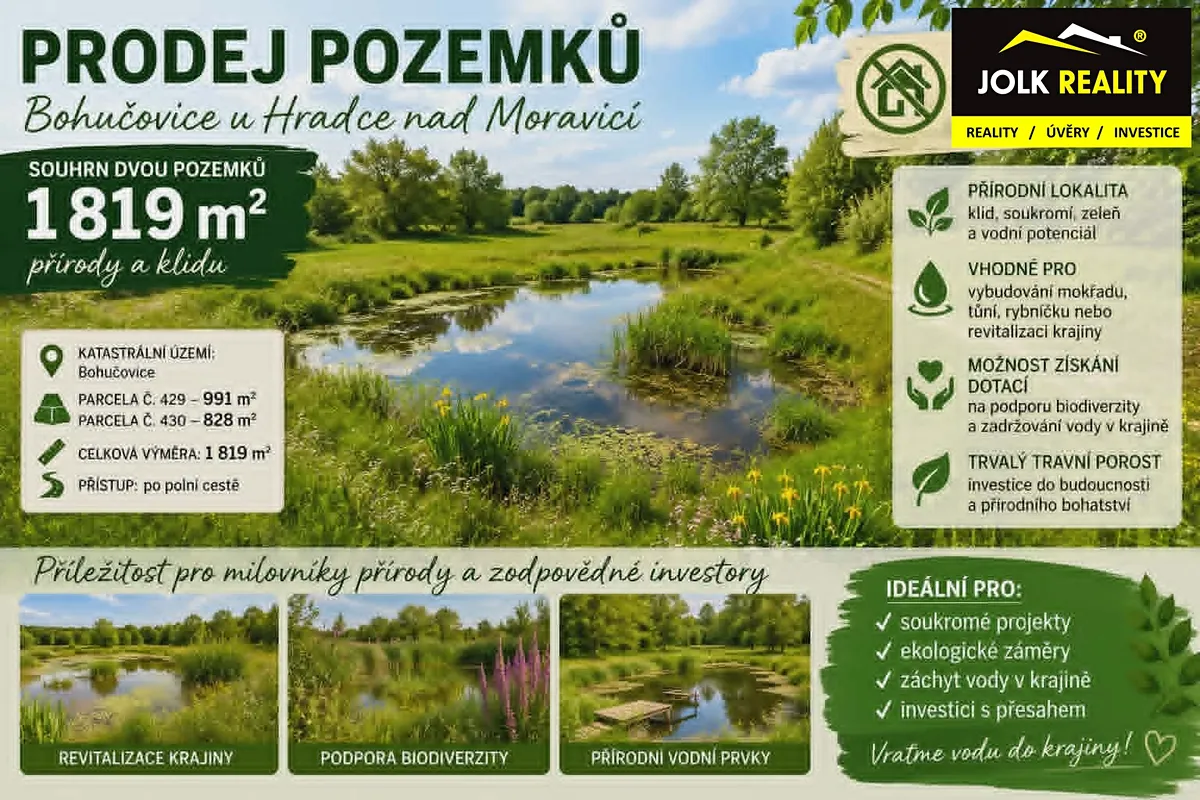 Prodej pozemku 1819 m²