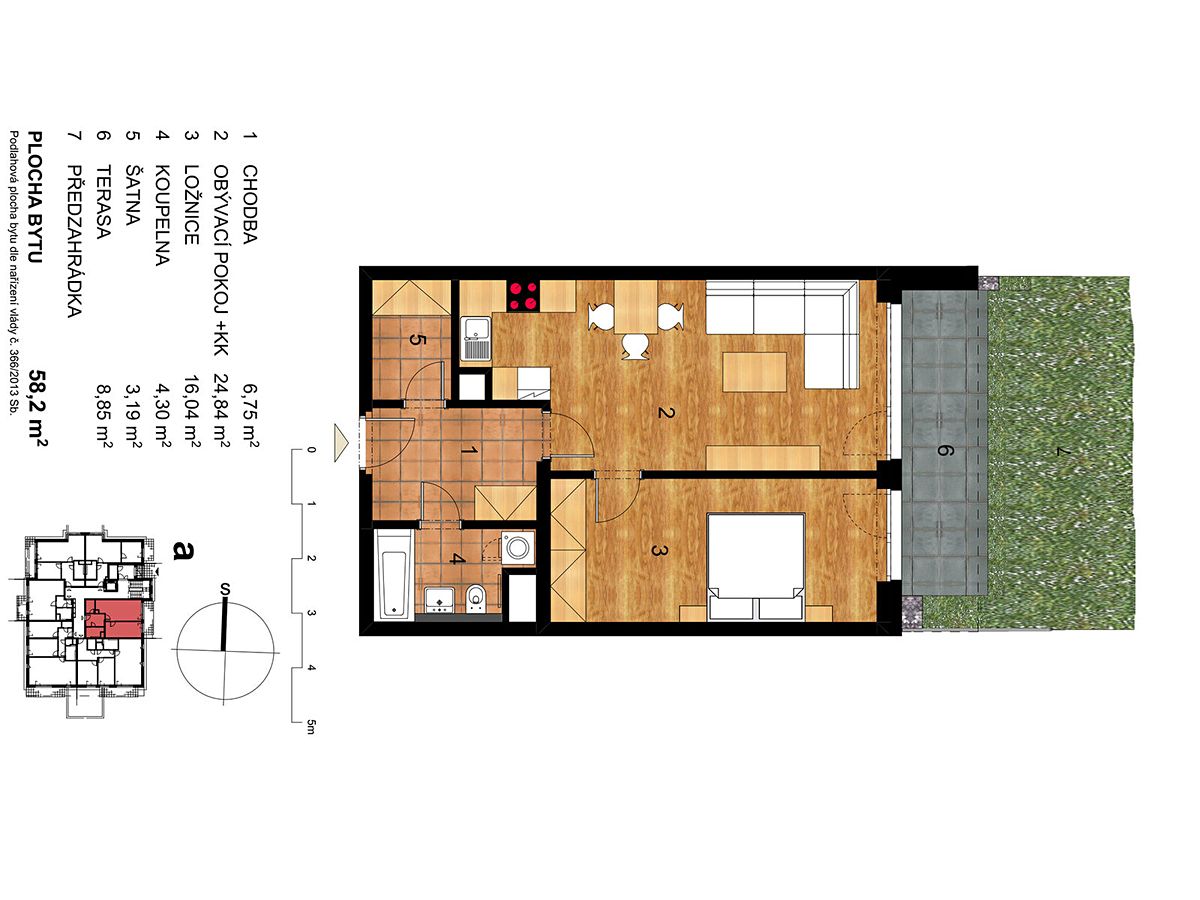 Prodej bytu 2+kk 58 m² – fotografie 2