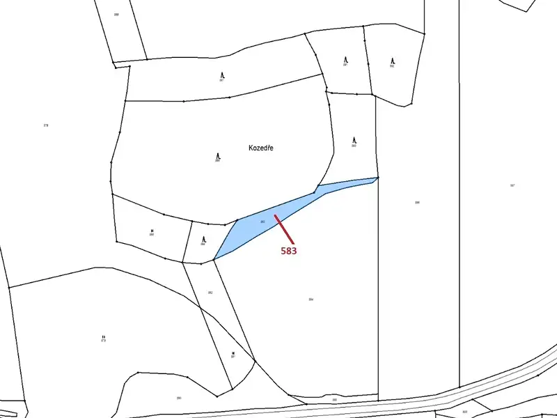 Dražba pozemku 1221 m², Hradiště – náhled fotky 3