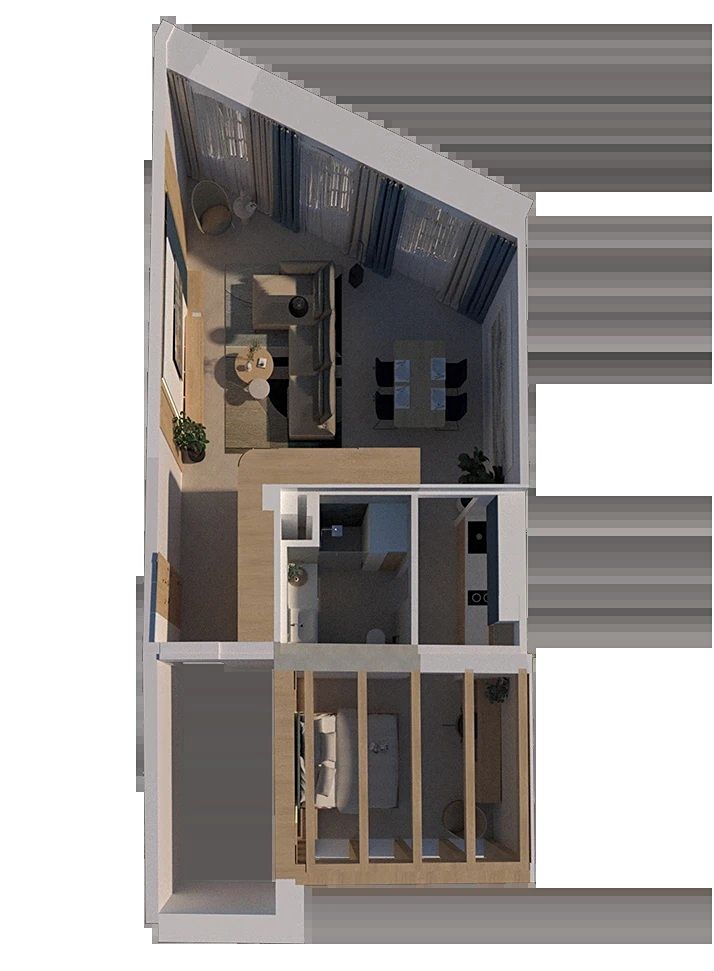 Pronájem bytu atypický 64 m² – fotografie 2