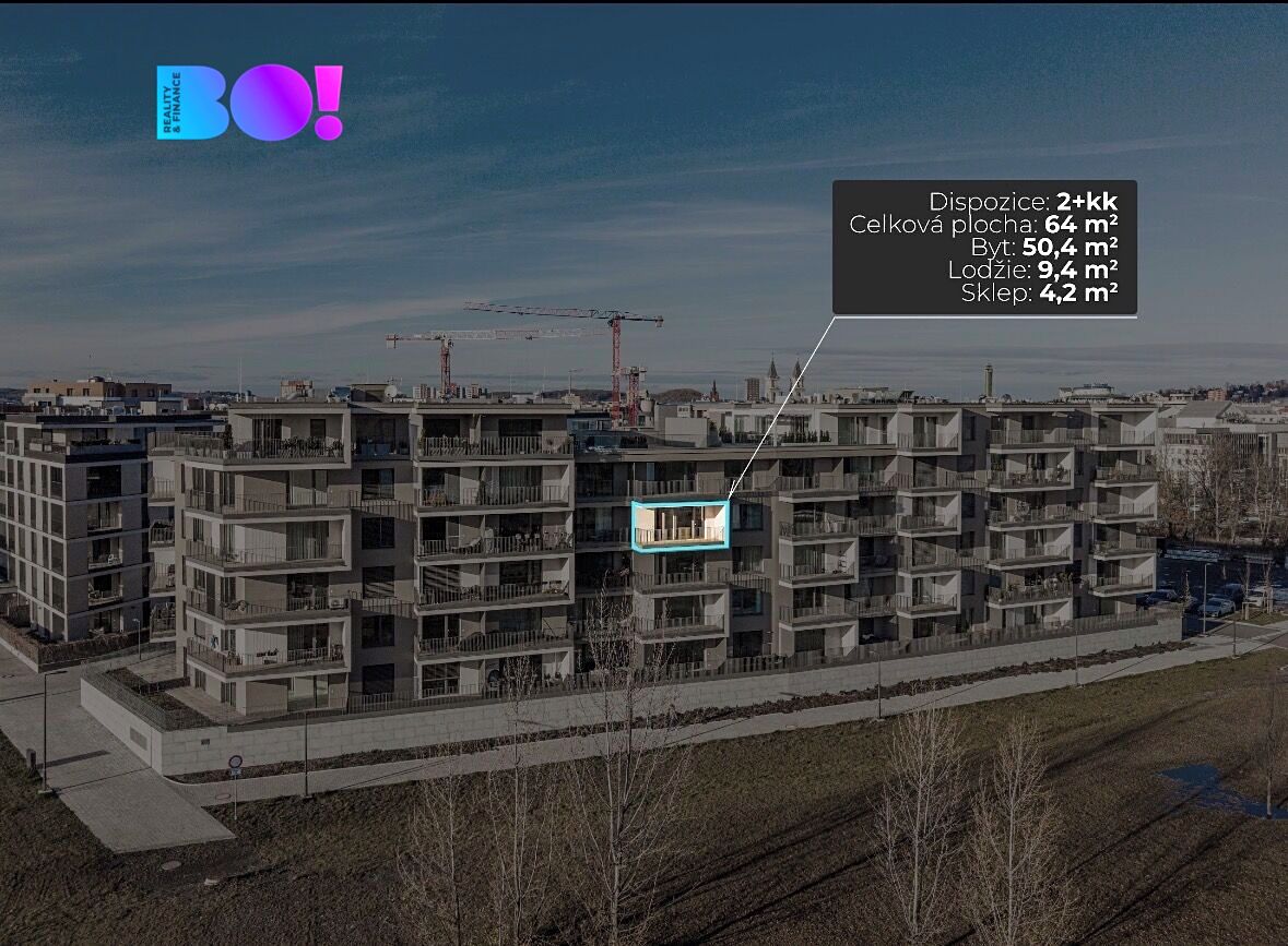 Pronájem bytu 2+kk 64 m²