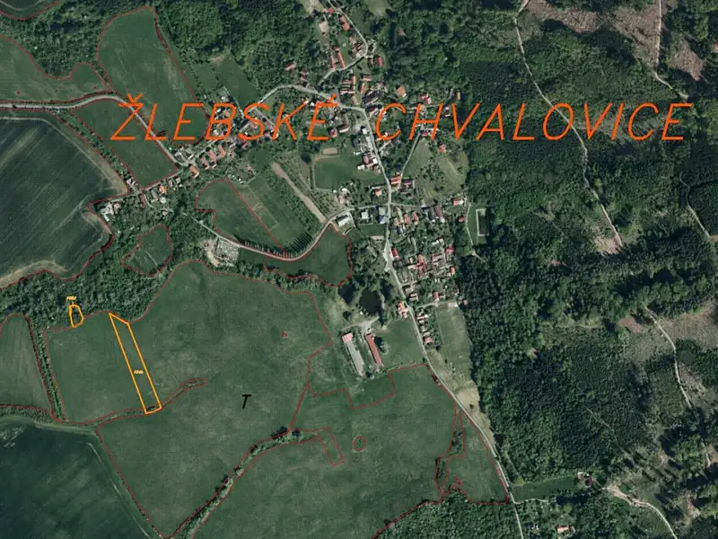 Prodej pole 6524 m², Žlebské Chvalovice – náhled fotky 2
