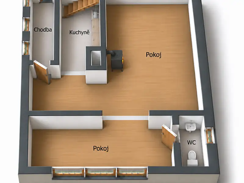Prodej chalupy 69 m², pozemek 286 m², Čilá – náhled fotky 2