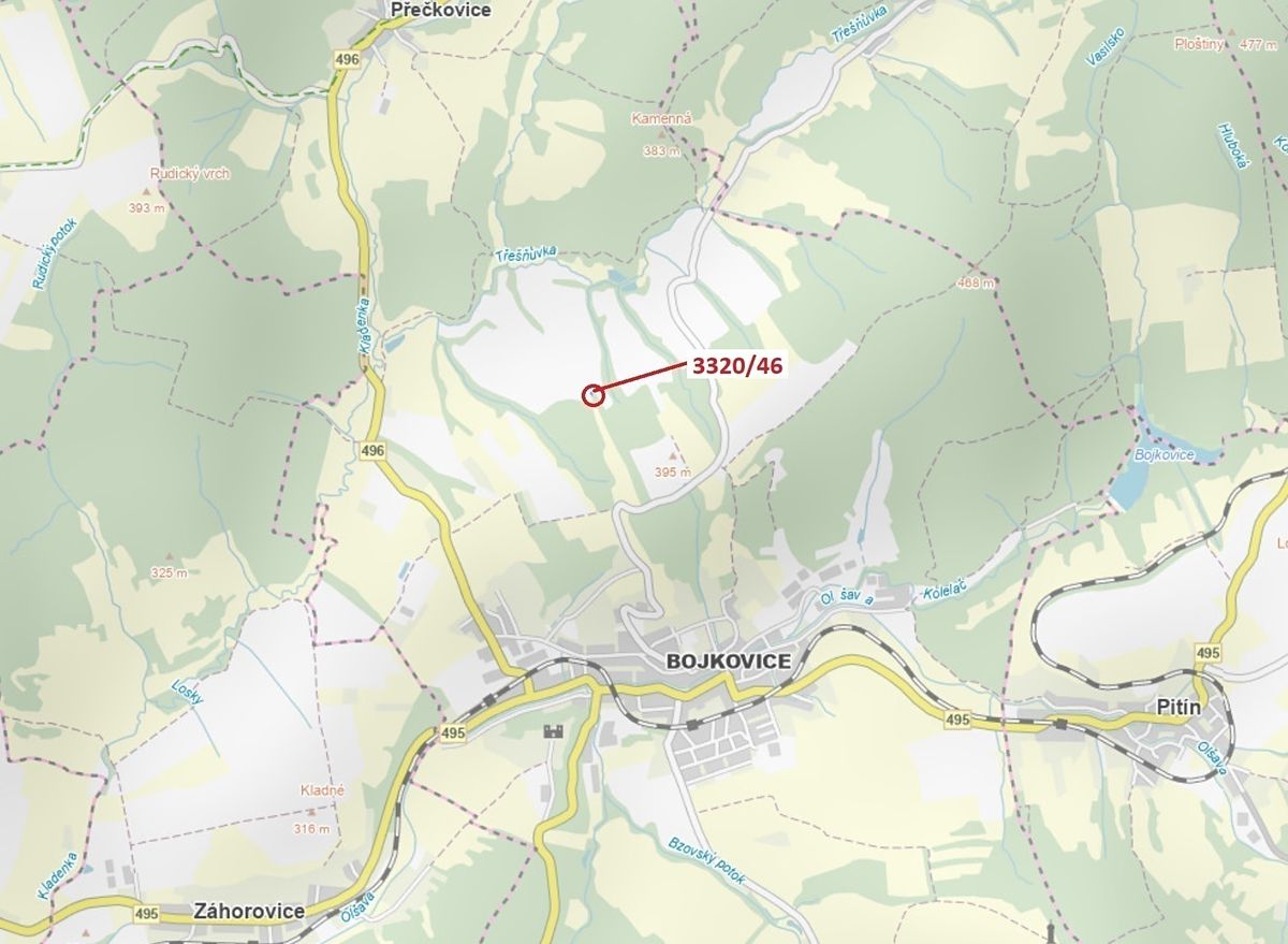 Dražba pole 94 m², Bojkovice – fotka 1 z 3