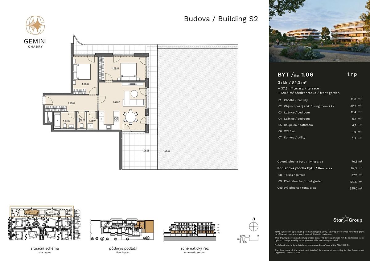 Prodej bytu 3+kk 82 m² – fotografie 2