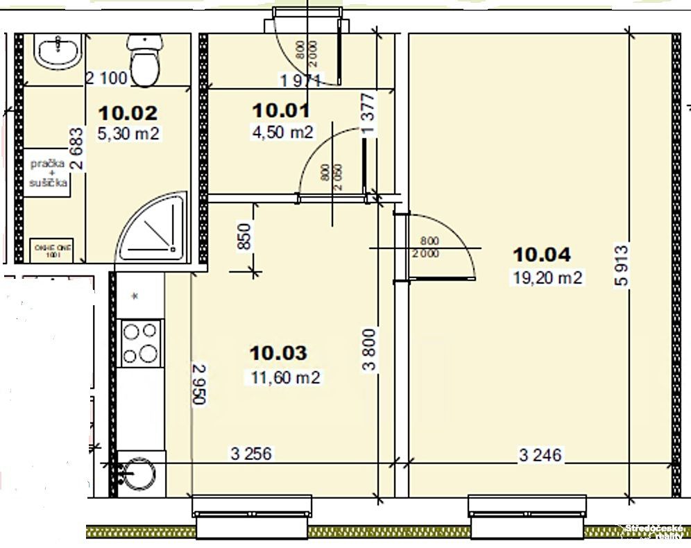 Pronájem bytu 2+kk 40 m² – fotografie 5
