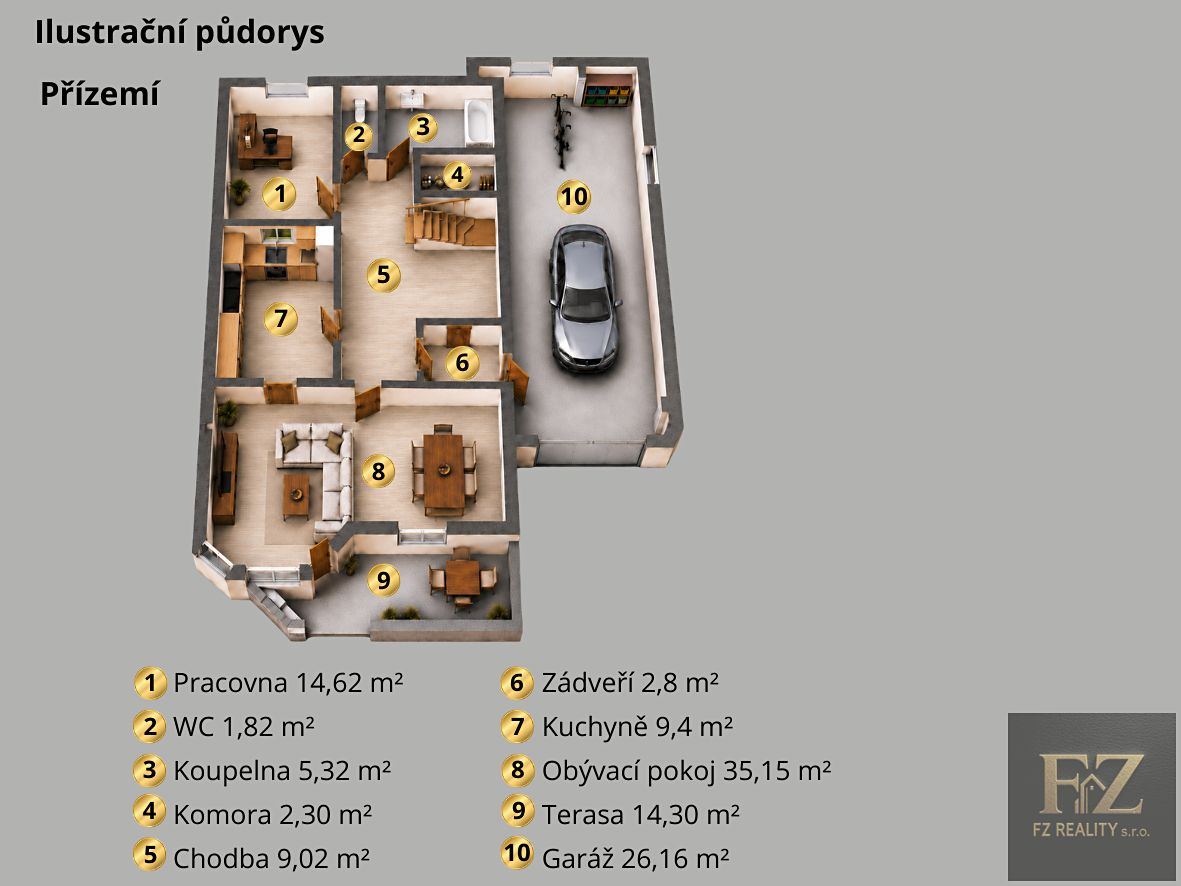 Prodej rodinného domu 159 m², pozemek 612 m² – fotografie 3