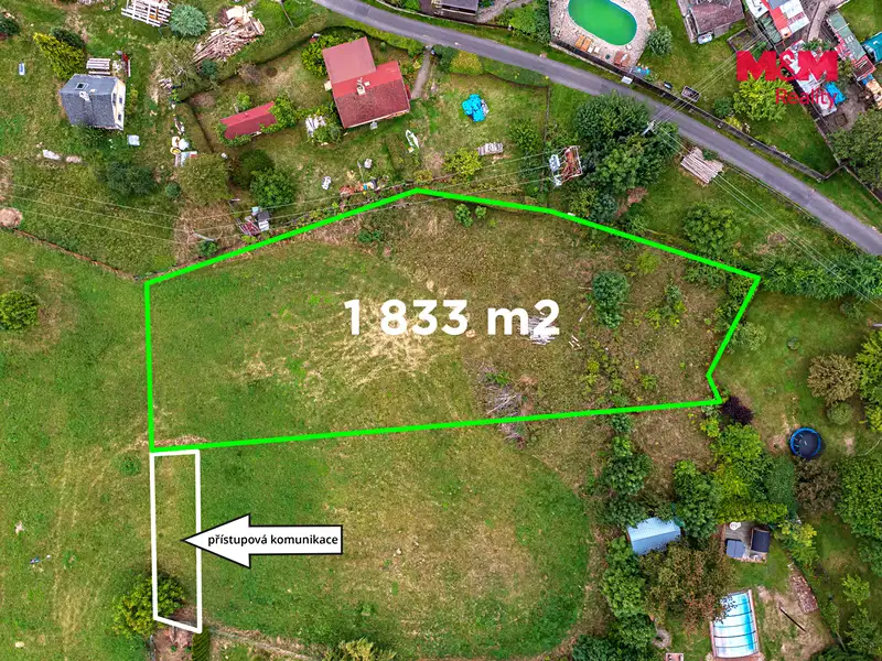 Prodej stavebního pozemku 1899 m², Arnoltice – náhled fotky 2