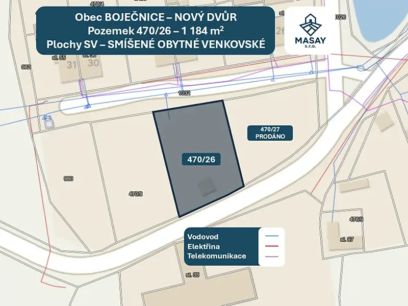 Prodej stavebního pozemku 1184 m², Bor – náhled fotky 3