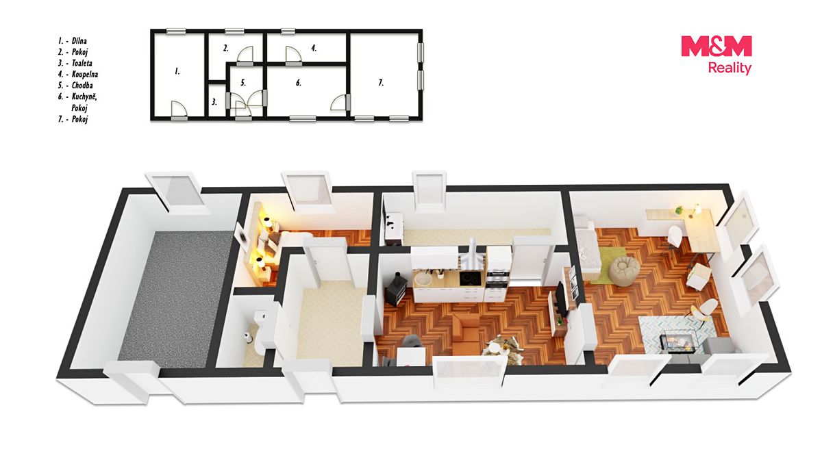 Prodej chalupy 100 m², pozemek 1619 m² – fotografie 2
