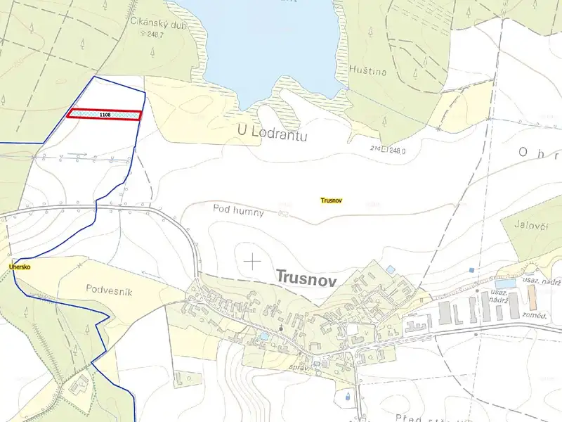 Prodej pole 5031 m², Uhersko – náhled fotky 3