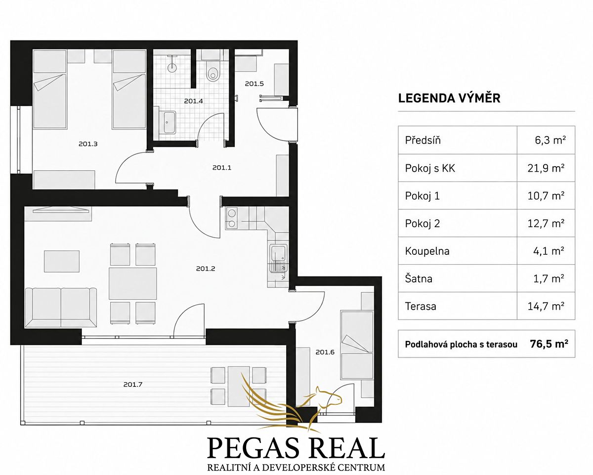 Prodej bytu 3+kk 62 m² – fotografie 4