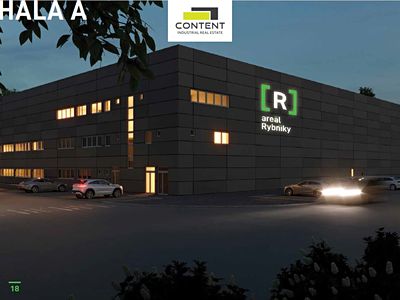 Pronájem výrobní haly, prostoru 2200 m²