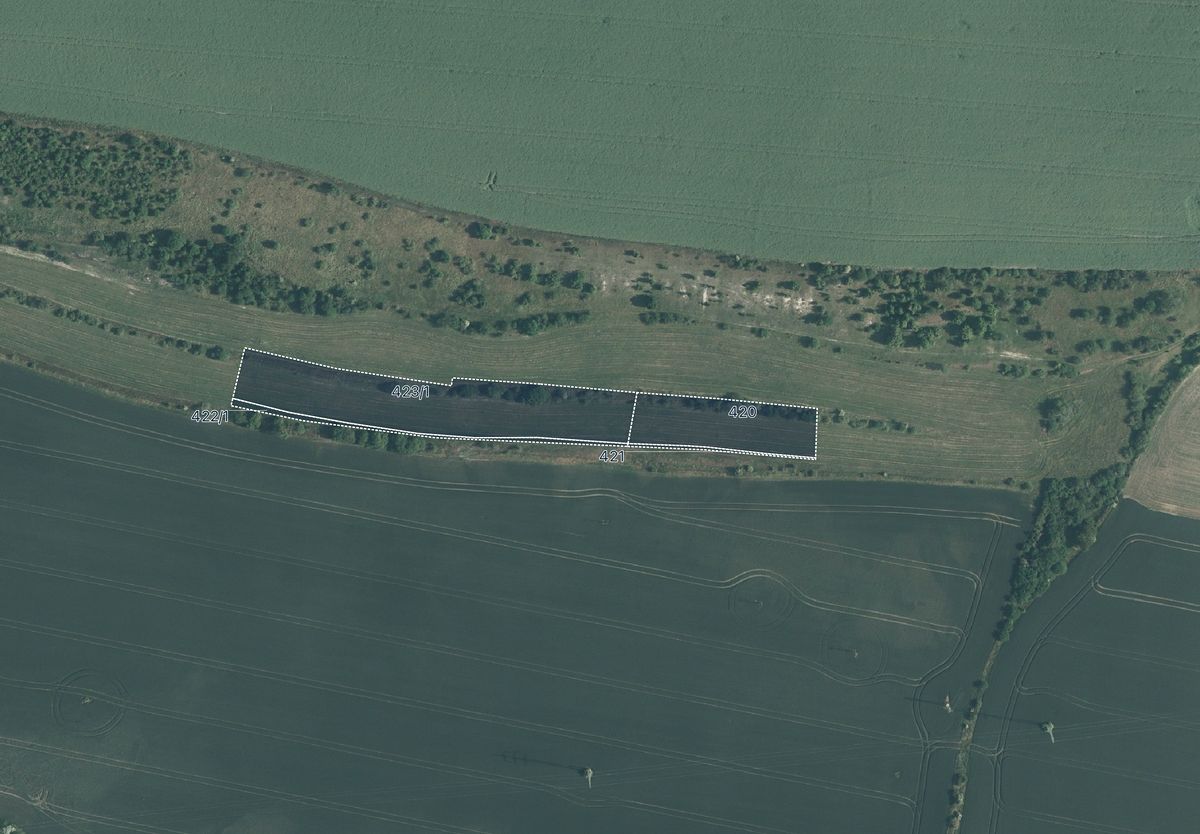 Prodej pole 8795 m², Dřínov – fotka 1 z 3