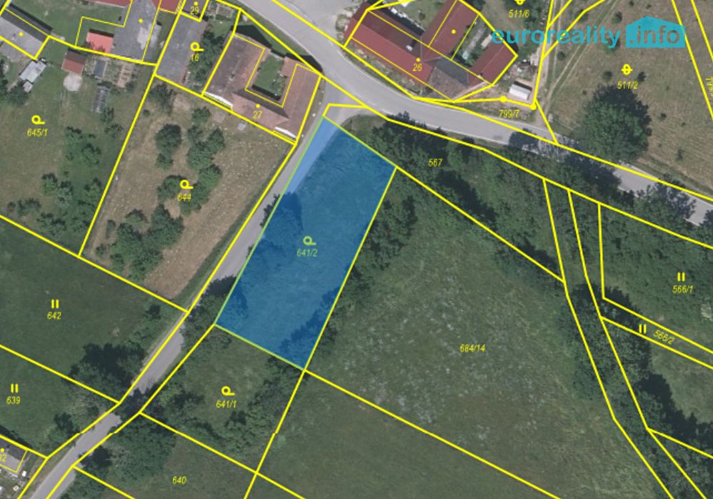 Prodej stavebního pozemku 1125 m² – fotografie 3