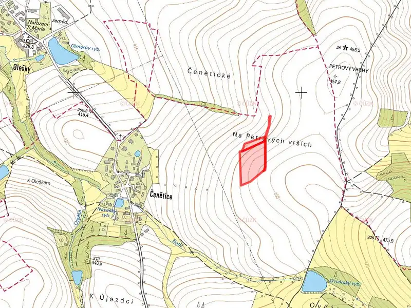 Prodej pole 18292 m², Křížkový Újezdec – náhled fotky 2
