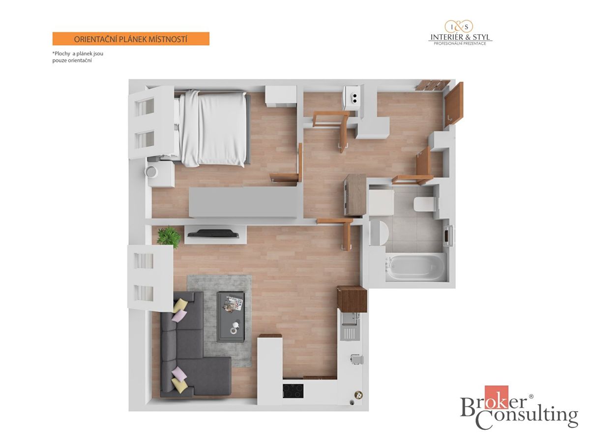 Prodej bytu 2+kk 47 m² – fotografie 4