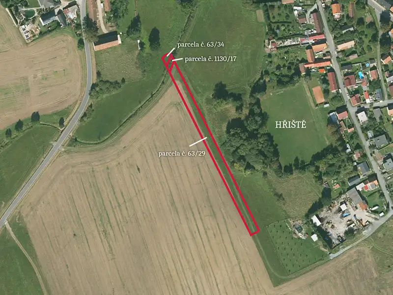 Prodej komerčního pozemku 2680 m², Dnešice – náhled fotky 2