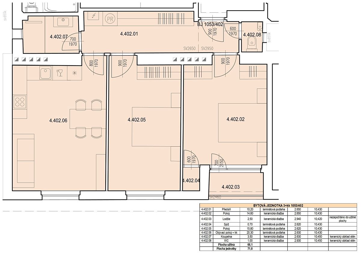 Prodej bytu 3+kk 72 m² – fotografie 5