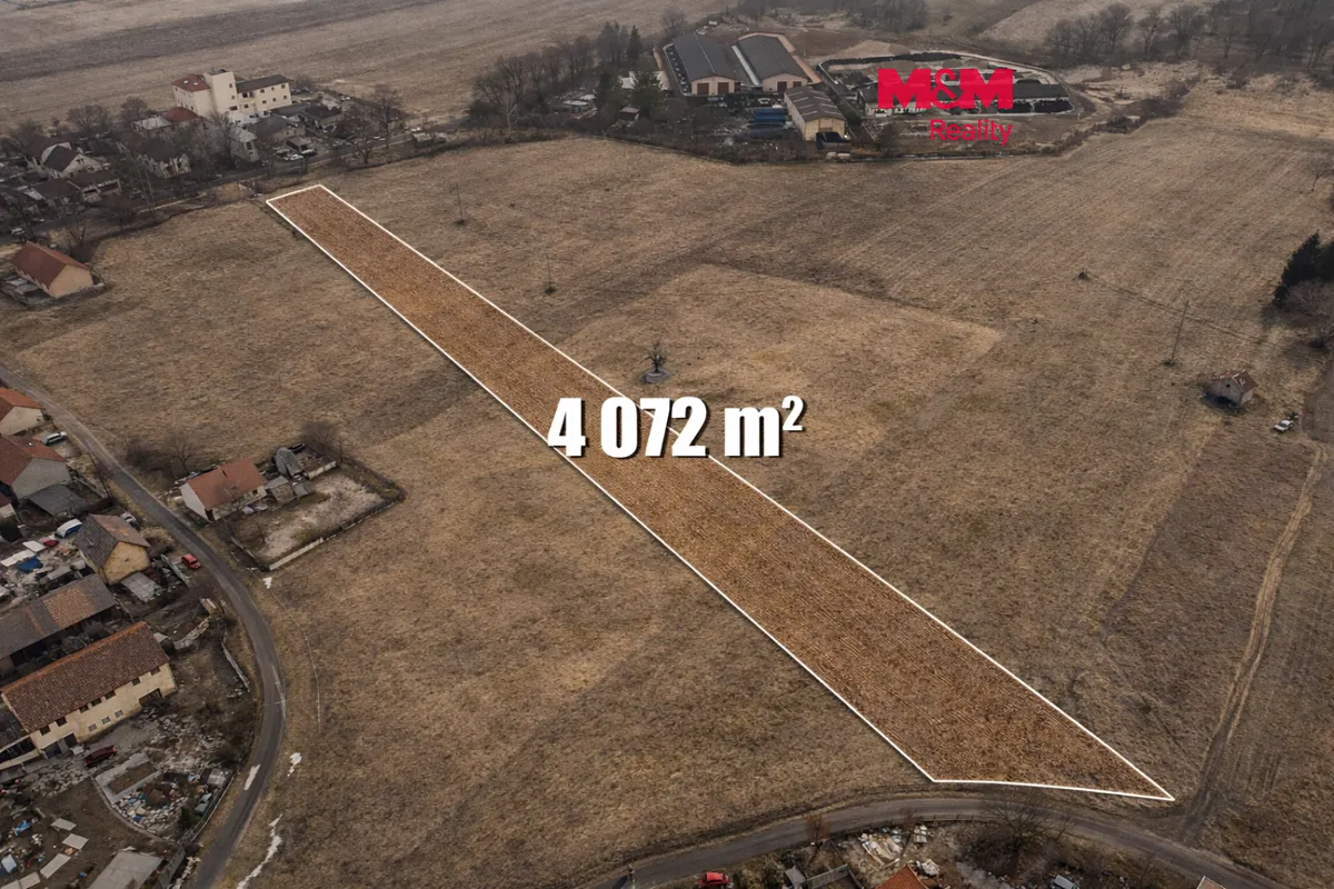 Prodej stavebního pozemku 4072 m²