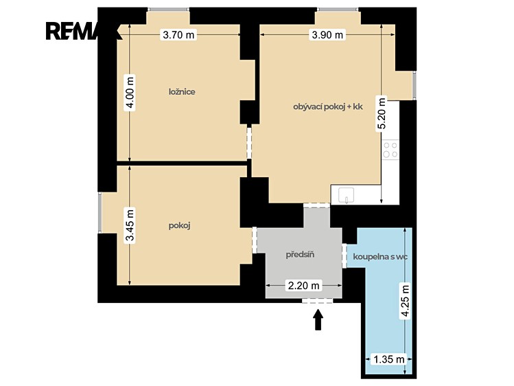 Wohnung 3+kk zum Kauf, 61 m² (3 von 19)