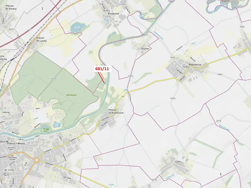 Dražba lesa 1480 m², Přerov – náhled fotky 1