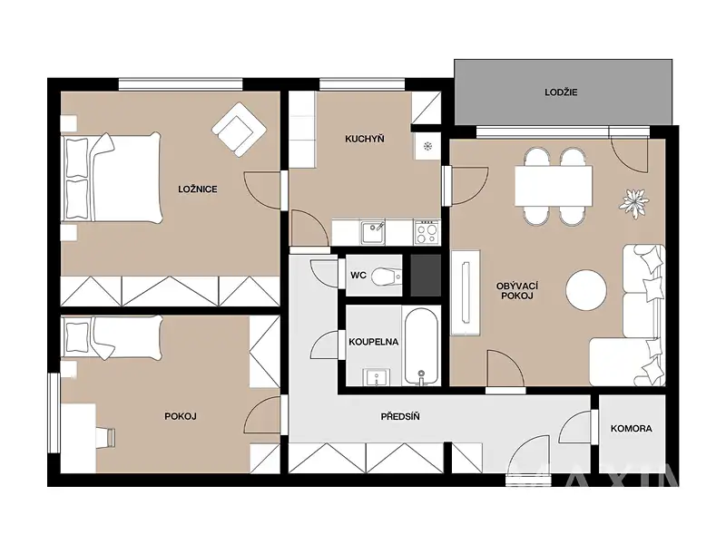 Prodej bytu 3+1 76 m², Praha – náhled fotky 3